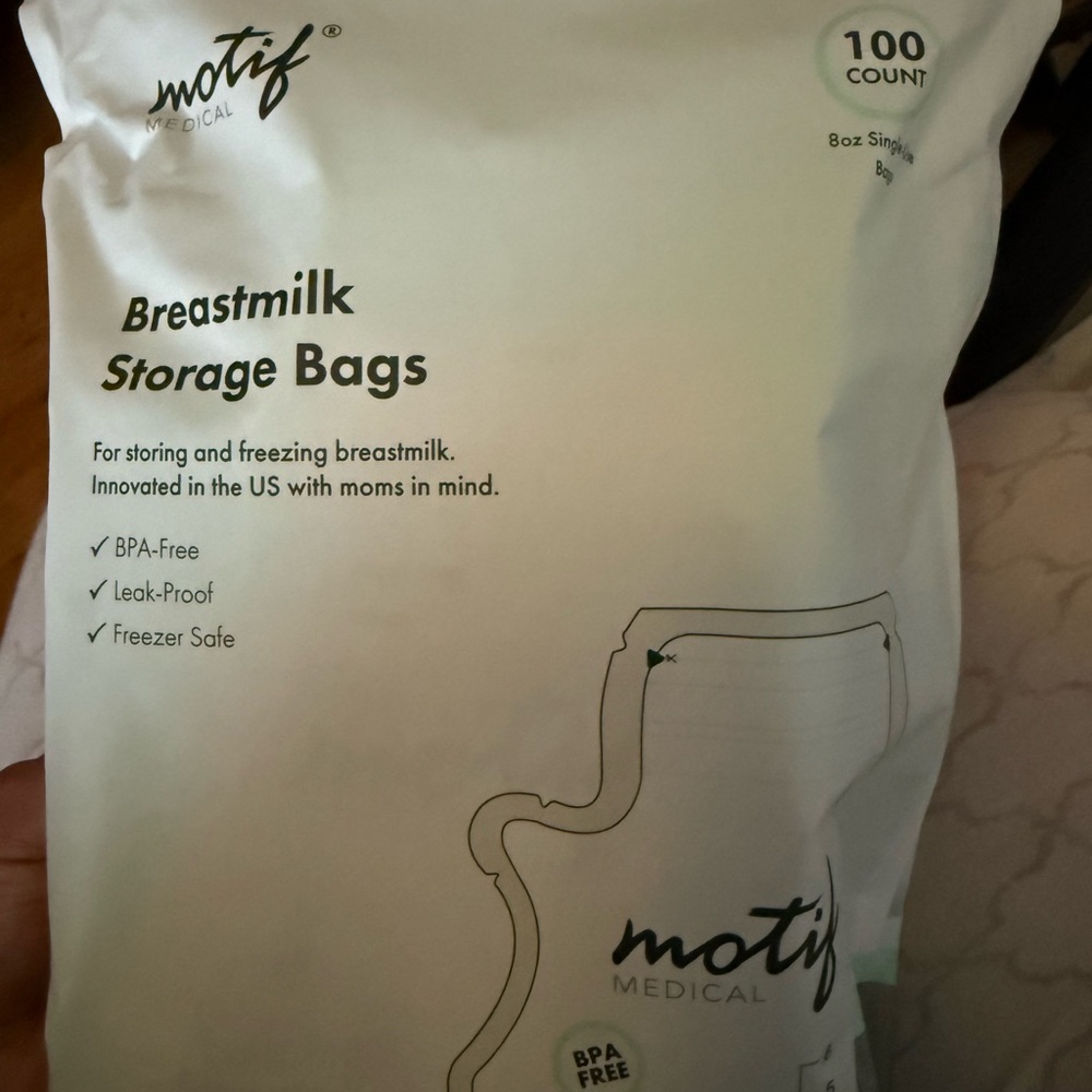 Breastmilk Storage Bags - White